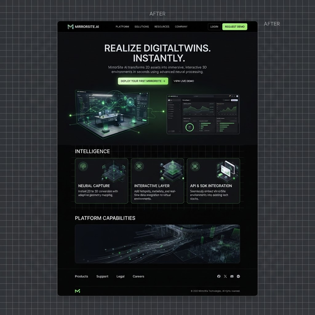 After / landing page